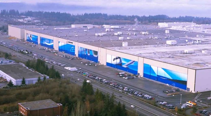 boeing factory largest building